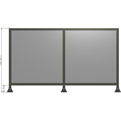 B8-1400-2400-0150-ZYPFA GUARDING PANEL 1400MM TALL X 1800MM WIDE 1/4'' POLYCARBONATE