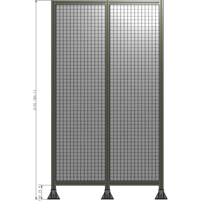 B8-2135-1200-0150-ZYMFA GUARDING PANEL 2135MM TALL X 1200MM WIDE 1'' MESH