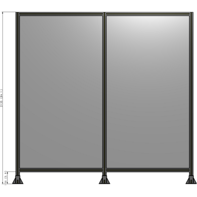 B8-2135-2200-0150-ZYPFK GUARDING PANEL 2135MM TALL X 2200MM WIDE 1/4'' POLYCARBONATE
