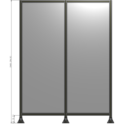 B8-2400-1800-0150-ZYPFA GUARDING PANEL 2400MM TALL X 2400MM WIDE 1/4'' POLYCARBONATE