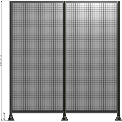B8-2400-2200-0150-ZYMFK GUARDING PANEL 2400MM TALL X 2400MM WIDE 1'' MESH