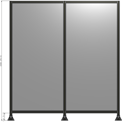 B8-2400-2200-0150-ZYPFA GUARDING PANEL 2400MM TALL X 2400MM WIDE 1/4'' POLYCARBONATE