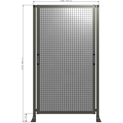 E3-2135-1200-0150-GYMTA GUARDING PANEL 2135MM TALL X 1200MM WIDE 1'' MESH