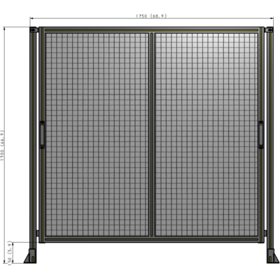 E4-1700-1750-0150-GYMTK GUARDING PANEL 1700MM TALL X 1750MM WIDE 1'' MESH