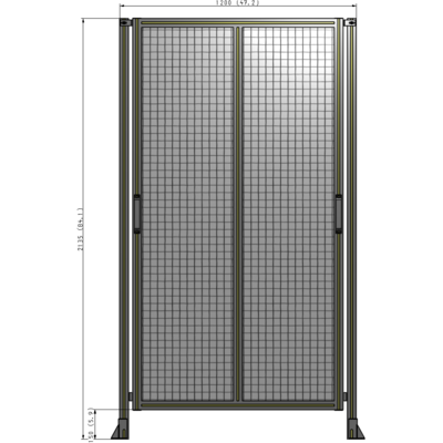E4-2135-1200-0150-GYMTA GUARDING PANEL 2135MM TALL X 1200MM WIDE 1'' MESH