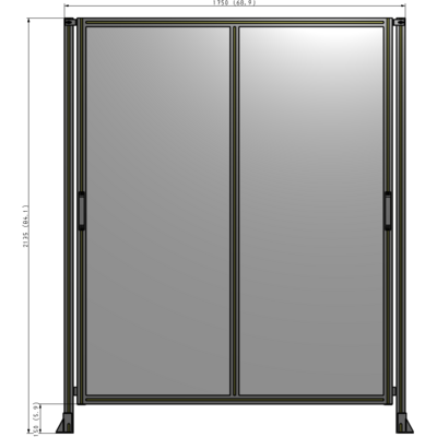 E4-2135-1750-0150-GYPTK GUARDING PANEL 2135MM TALL X 1750MM WIDE 1/4'' POLYCARBONATE