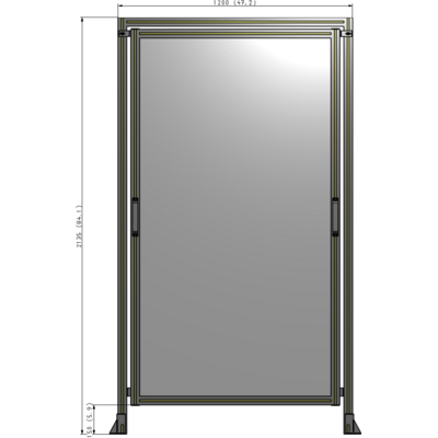 E5-2135-1200-0150-GYPTK GUARDING PANEL 2135MM TALL X 1200MM WIDE 1/4'' POLYCARBONATE