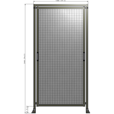 E5-2400-1200-0150-GYMTK GUARDING PANEL 2400MM TALL X 1200MM WIDE 1'' MESH