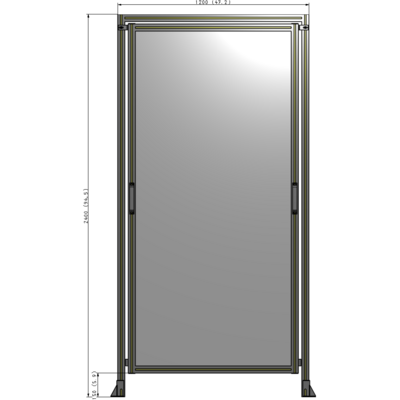 E5-2400-1200-0150-GYPTA GUARDING PANEL 2400MM TALL X 1200MM WIDE 1/4'' POLYCARBONATE