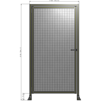 G1-2135-1100-0150-EYMTA GUARDING PANEL 2135MM TALL X 1100MM WIDE 1'' MESH