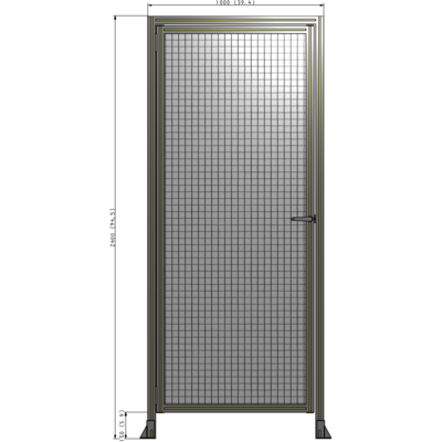 G1-2400-1000-0150-EYMTK GUARDING PANEL 2400MM TALL X 1000MM WIDE 1'' MESH