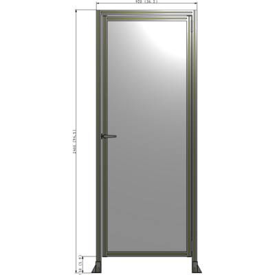 G2-2400-0920-0150-EYPTA GUARDING PANEL 2400MM TALL X 920MM WIDE 1/4'' POLYCARBONATE