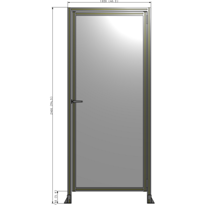 G2-2400-1020-0150-EYPTA GUARDING PANEL 2400MM TALL X 1020MM WIDE 1/4'' POLYCARBONATE