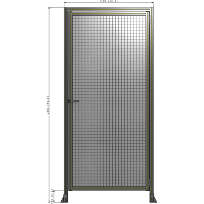 G2-2400-1100-0150-EYMTK GUARDING PANEL 2400MM TALL X 1100MM WIDE 1'' MESH