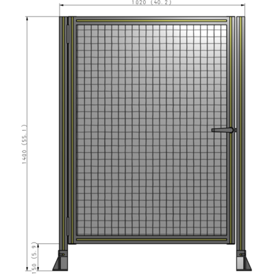 G5-1400-1020-0150-EYMTA GUARDING PANEL 1400MM TALL X 1020MM WIDE 1'' MESH