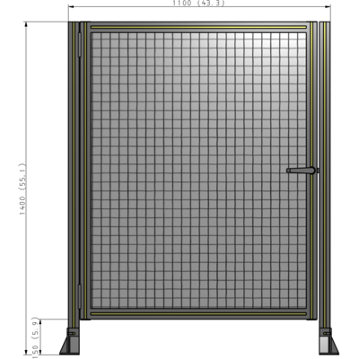 G5-1400-1100-0150-EYMTK GUARDING PANEL 1400MM TALL X 1100MM WIDE 1'' MESH