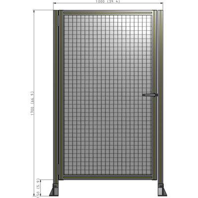 G5-1700-1000-0150-EYMTK GUARDING PANEL 1700MM TALL X 1000MM WIDE 1'' MESH