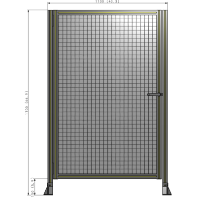 G5-1700-1100-0150-EYMTA GUARDING PANEL 1700MM TALL X 1100MM WIDE 1'' MESH