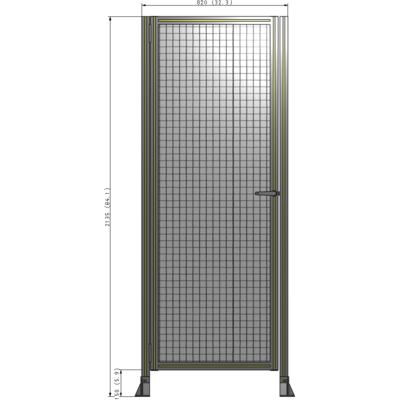 G5-2135-0820-0150-EYMTK GUARDING PANEL 2135MM TALL X 820MM WIDE 1'' MESH