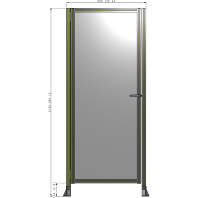 G5-2135-0900-0150-EYPTA GUARDING PANEL 2135MM TALL X 900MM WIDE 1/4'' POLYCARBONATE
