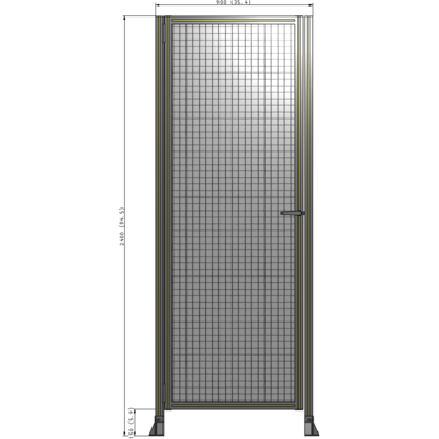G5-2400-0900-0150-EYMTK GUARDING PANEL 2400MM TALL X 900MM WIDE 1'' MESH
