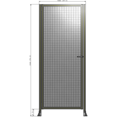 G5-2400-1000-0150-EYMTK GUARDING PANEL 2400MM TALL X 1000MM WIDE 1'' MESH