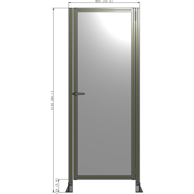 G6-2135-0820-0150-EYPTK GUARDING PANEL 2135MM TALL X 820MM WIDE 1/4'' POLYCARBONATE