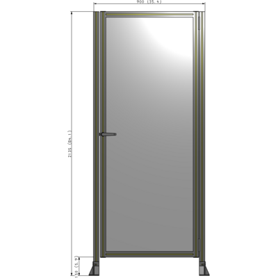 G6-2135-0900-0150-EYPTA GUARDING PANEL 2135MM TALL X 900MM WIDE 1/4'' POLYCARBONATE