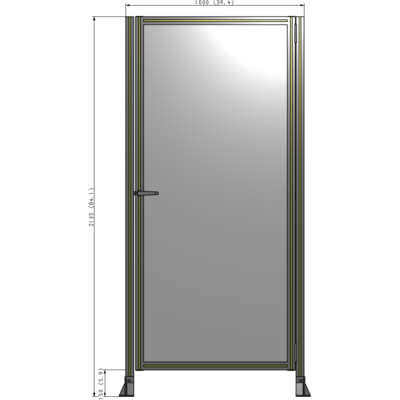G6-2135-1000-0150-EYPTA GUARDING PANEL 2135MM TALL X 1000MM WIDE 1/4'' POLYCARBONATE