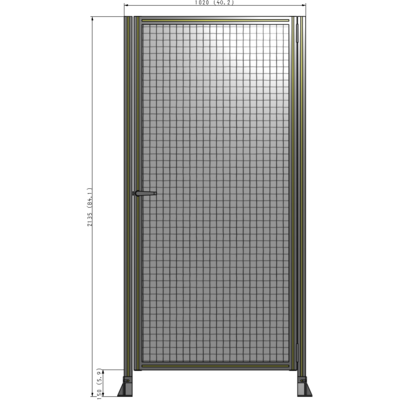 G6-2135-1020-0150-EYMTK GUARDING PANEL 2135MM TALL X 1020MM WIDE 1'' MESH