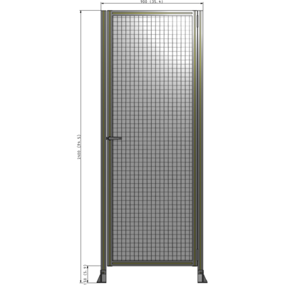 G6-2400-0900-0150-EYMTA GUARDING PANEL 2400MM TALL X 900MM WIDE 1'' MESH