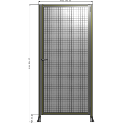 G6-2400-1100-0150-EYMTA GUARDING PANEL 2400MM TALL X 1100MM WIDE 1'' MESH