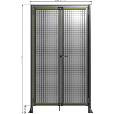 J1-2135-1200-0150-UYMTA GUARDING PANEL 2135MM TALL X 1200MM WIDE 1" MESH