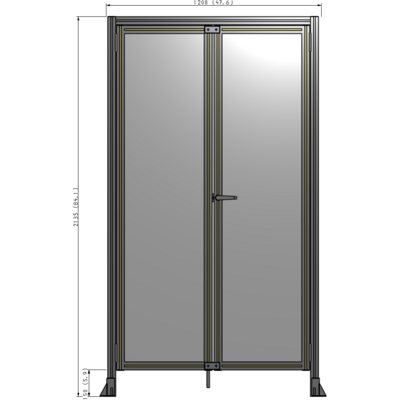 J1-2135-1200-0150-UYPTK GUARDING PANEL 2135MM TALL X 1200MM WIDE 1/4'' POLYCARBONATE