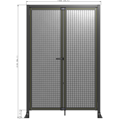 J1-2135-1400-0150-TYMTA GUARDING PANEL 2135MM TALL X 1400MM WIDE 1" MESH