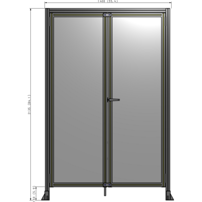 J1-2135-1400-0150-UYPTA GUARDING PANEL 2135MM TALL X 1400MM WIDE 1/4'' POLYCARBONATE