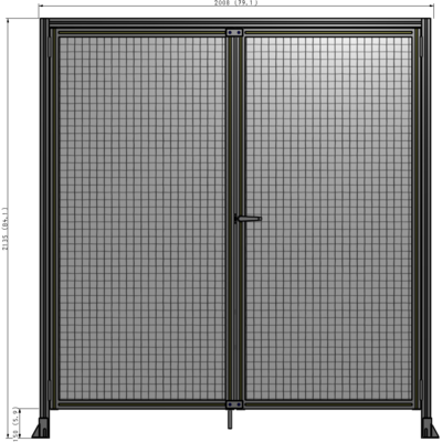 J1-2135-2000-0150-UYMTA GUARDING PANEL 2135MM TALL X 2000MM WIDE 1" MESH