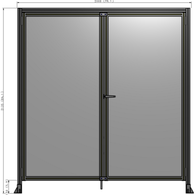 J1-2135-2000-0150-UYPTA GUARDING PANEL 2135MM TALL X 2000MM WIDE 1/4'' POLYCARBONATE