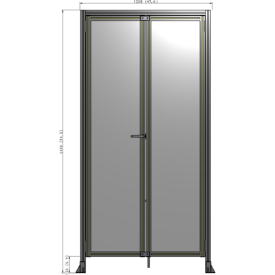 J1-2400-1200-0150-TYPTA GUARDING PANEL 2400MM TALL X 1200MM WIDE 1/4'' POLYCARBONATE