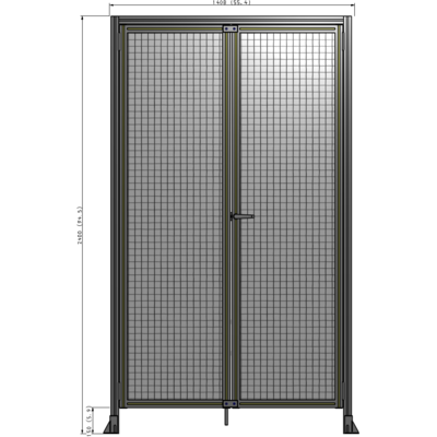 J1-2400-1400-0150-UYMTK GUARDING PANEL 2400MM TALL X 1400MM WIDE 1" MESH
