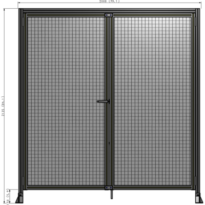 J3-2135-2000-0150-TYMTA GUARDING PANEL 2135MM TALL X 2000MM WIDE 1" MESH