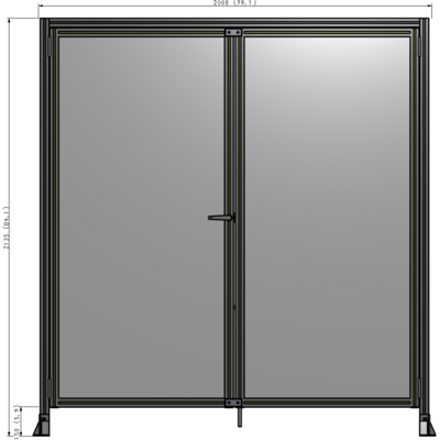J3-2135-2000-0150-TYPTK GUARDING PANEL 2135MM TALL X 2000MM WIDE 1/4'' POLYCARBONATE
