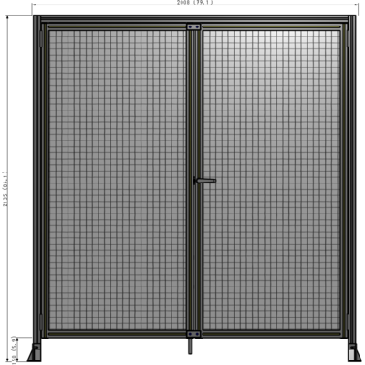 J3-2135-2000-0150-UYMTK GUARDING PANEL 2135MM TALL X 2000MM WIDE 1" MESH