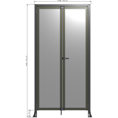J3-2400-1200-0150-UYPTA GUARDING PANEL 2400MM TALL X 1200MM WIDE 1/4'' POLYCARBONATE