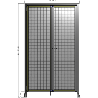 J3-2400-1400-0150-UYMTK GUARDING PANEL 2400MM TALL X 1400MM WIDE 1" MESH