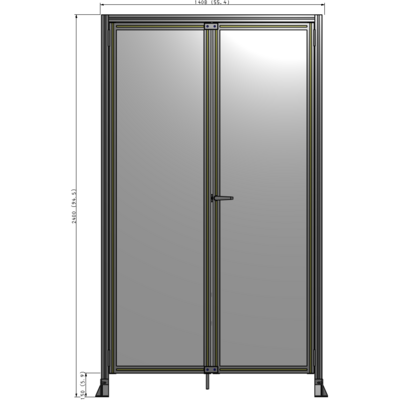 J3-2400-1400-0150-UYPTK GUARDING PANEL 2400MM TALL X 1400MM WIDE 1/4'' POLYCARBONATE