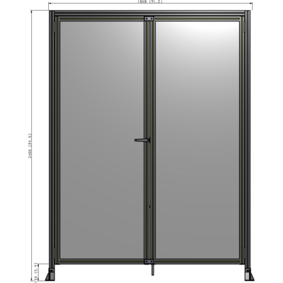 J3-2400-1800-0150-TYPTK GUARDING PANEL 2400MM TALL X 1800MM WIDE 1/4'' POLYCARBONATE