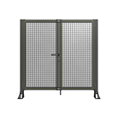 SINGLE PANEL, DOUBLE DOORS ROBUST FRAME