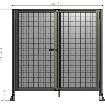 J4-1400-1400-0150-TYMTK GUARDING PANEL 1400MM TALL X 1400MM WIDE 1" MESH