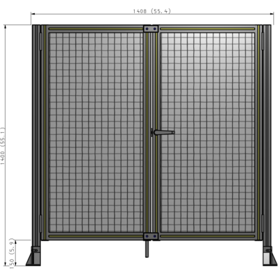 J4-1400-1400-0150-UYMTA GUARDING PANEL 1400MM TALL X 1400MM WIDE 1" MESH